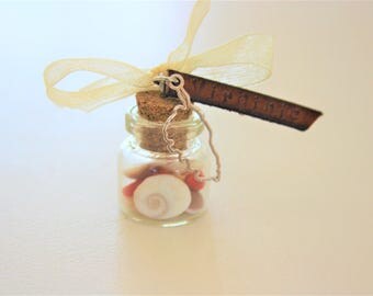 Lucky Corsica "bottle" Ste Lucie & 925 Silver Corsica, beige and brown eye reserved Nathalie