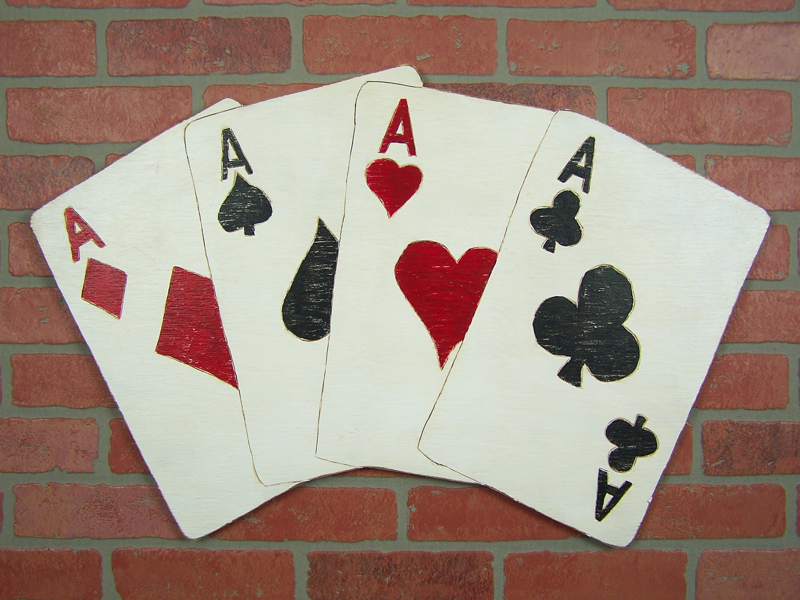 Playing Cards Deck Game Room Wall Art Man Cave Wall Art Game