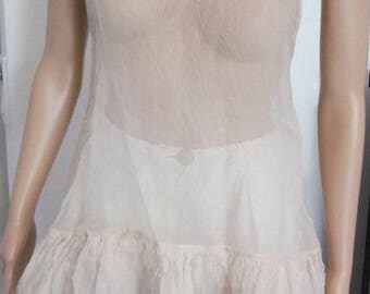 Robe shabby chic silk powder