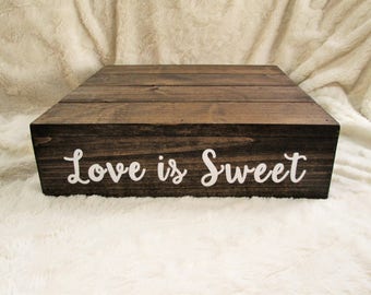 Love Is Sweet Cupcake Stand Cake Wedding Rustic Love Is Sweet Cupcake Stand Cake Wedding Rustic