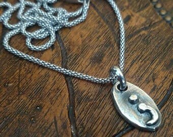 Semicolon Necklace Semicolon Jewelry Semicolon Charm Semi Colon Necklace Suicide Awareness Semicolon Ring Semicolon Gift Story isnt over