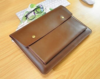 Leather Laptop Sleeve, Macbook Pro Sleeve Case,Macbok Air 13 Sleeve,Macbook 12inch Sleeve,Surface Pro 4 Sleeve,13inch Laptop Sleeve-113