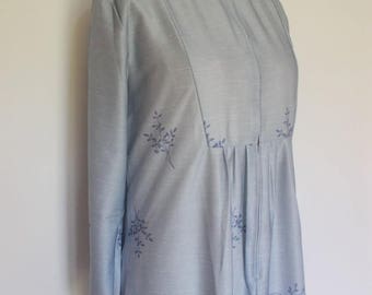 summer sale Vintage dressing gown robe Jean Jerrard Fashions 70s Floral House Coat dressing gown robe size XL to large