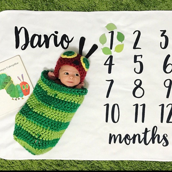 Monthly Baby Blanket Baby Milestones Months Blanket