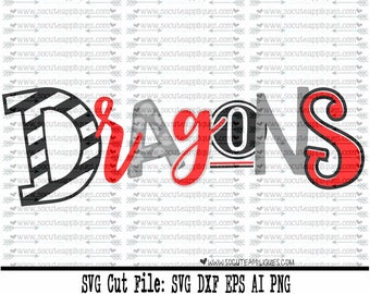 Dragons SVG, Cut file, Cheer svg, School spirit, socuteappliques, SvG Sayings, football svg, football sister svg, football mom svg