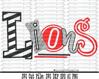 Lions SVG, Cut file, Cheer svg, School spirit, socuteappliques, SvG Sayings, football svg, football sister svg, football mom svg