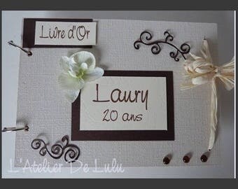 Guest book keepsake arabesques