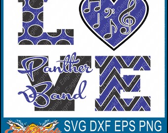 Panther Band| Panthers| SVG| DXF| EPS| Png| Cut File| Band| Mom| Dad| Vector| Silhouette| Cricut| Digital Download
