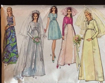 wedding dress pattern (1960/70s)