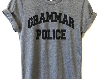 grammar police t shirt