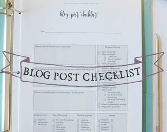 Monthly Blog Planning Worksheet Editable Printables Blog