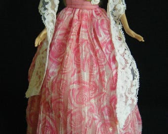 Barbie Ball Gown, barbie shawl, barbie clothes, barbie doll clothes, barbie dress, barbie doll dress, fashion doll clothes, barbie doll