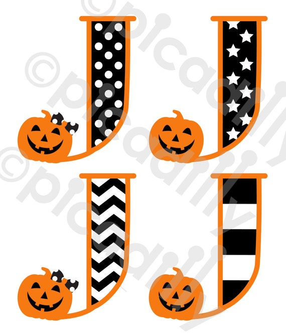 Download Halloween Monogram SVG PNG Pumpkin Monogram Svg Cut File ...