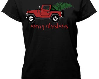 jeep christmas tree shirt