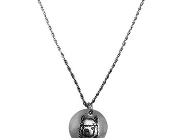 Alpaca Silver Pendant Necklace, Farm Jewelry, Pet Jewelry, Animal Lover Gifts