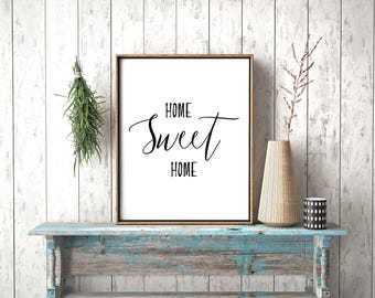 Home Sweet Home Wall Art home sweet home art | etsy Home Sweet Home Wall Art home sweet home art | etsy