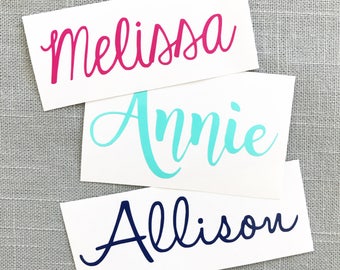 Name Decal, YETI Name Decal, Boy Decal, Man Decal, Sticker, Tumbler, Laptop, Binder, Car, Macbook Decal, Water Bottle, Name Sticker, Label