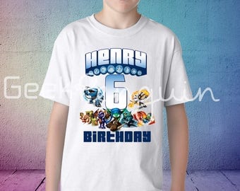 Skylander Birthday Shirt, Skylander Shirt, skylander party, Family Shirts, Boys Birthday Shirt, skylanders birthday, skylander