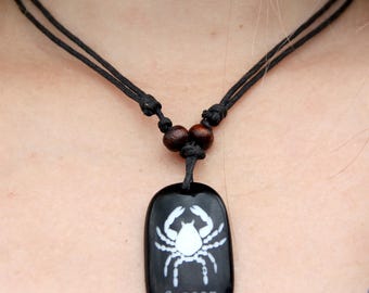 Choker Necklace mens Choker Charm Necklace Zodiac jewelry Zodiac Necklace Horoscope Necklace Cancer jewelry Zodiac Choker Horoscope jewelry