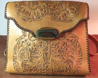 Hand Tooled Leather Purse