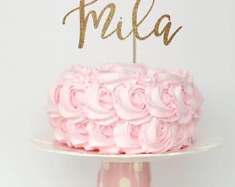 Name cake topper | Etsy