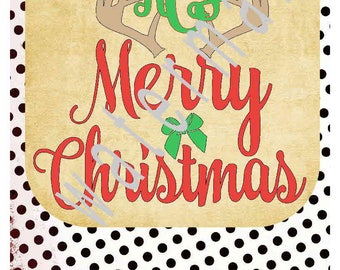 Christmas SVG - Reindeer svg - Santa svg - silhouette cameo cricut - JPEG t shirt transfer Merry Christmas Christmas Reindeer Monogram svg