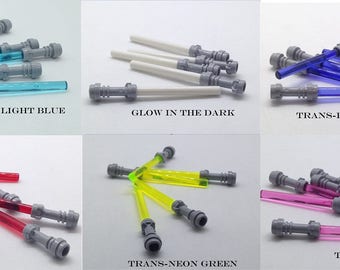 5x Lightsabers - Star Wars Minifigure Weapon - 5x Total Your Choice of Colors
