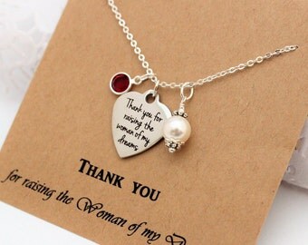 MOTHER OF BRIDE Gift From Groom Mother In Law Gift Rehearsal Dinner Gift Thank you for Raising the Woman of my Dreams Mother of Bride Gift