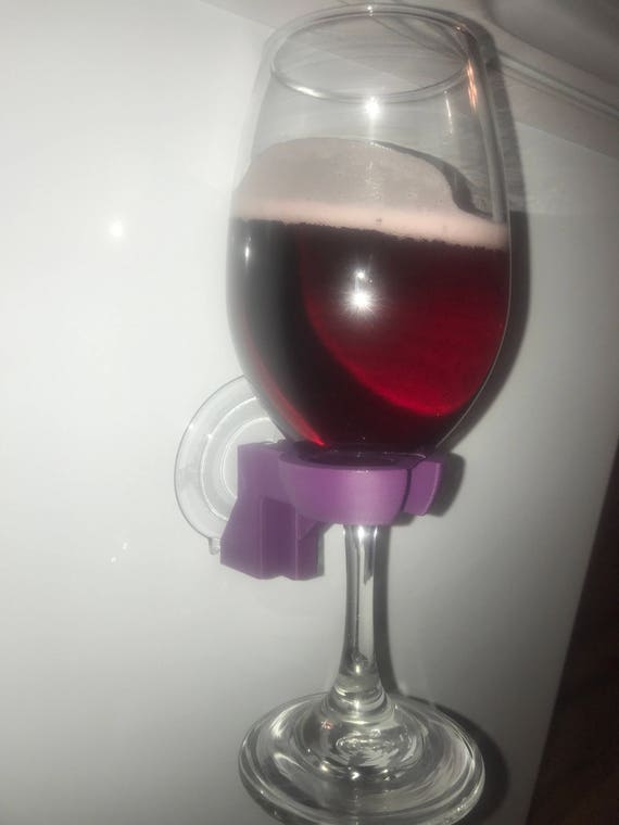 Wine Glass Beverage Holder For Your Shower Portable Like This Item