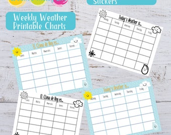 Today's Weather Wheel Digital Download Kids Printable