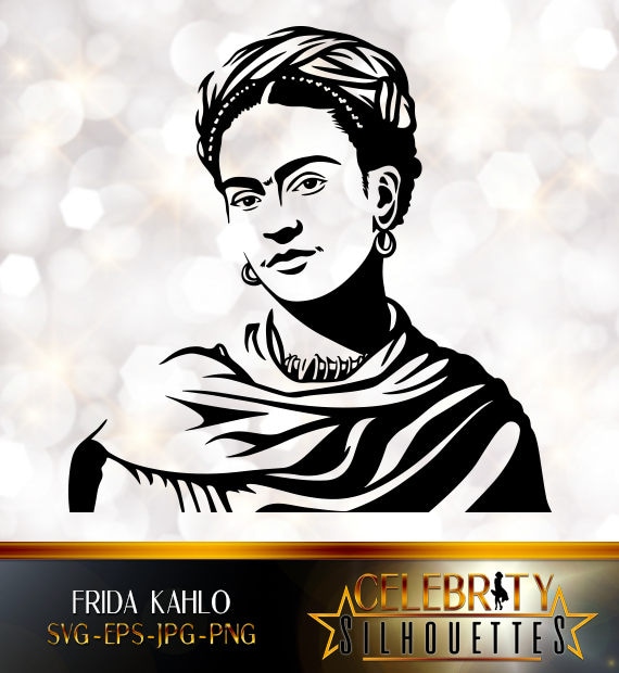 Frida Kahlo Silhouette SVG