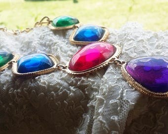 R J T for Avon - Beautiful Metalic Resin Necklace - 1960 - Excellent Condition - Special Occasion - Bridal Shower - Vintage