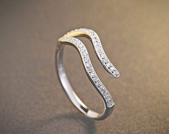 925 Sterling Silver Aquarius Ring