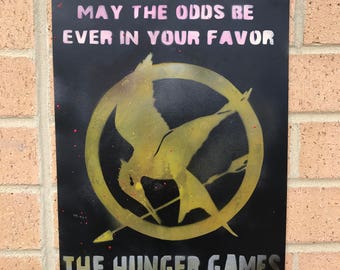 Hunger Games Spray Paint Poster