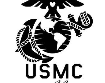 USMC decals Eagle Globe and Anchor decals Semper Fi decals