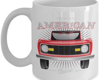 Tasse Blanche Illustrée Ford Bronco ’66 – Mug Céramique Collector
