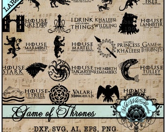 Game of Thrones SVG, G.O.T.s SVG, Mother of Dragons, Targaryen, Lannister, Stark, SVG, Cut file, cutting file, vinyl or decal