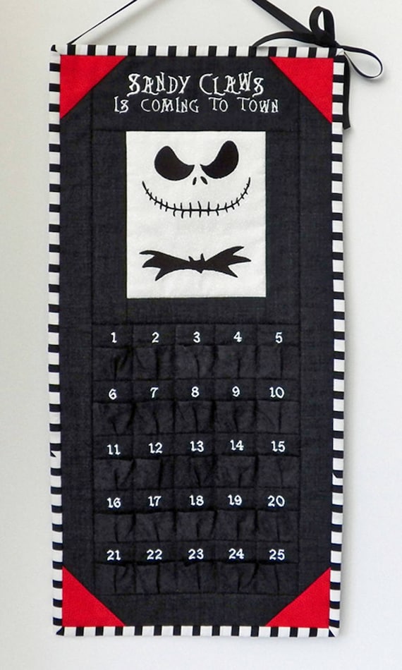 Jack Skellington Countdown Calendar Nightmare Before