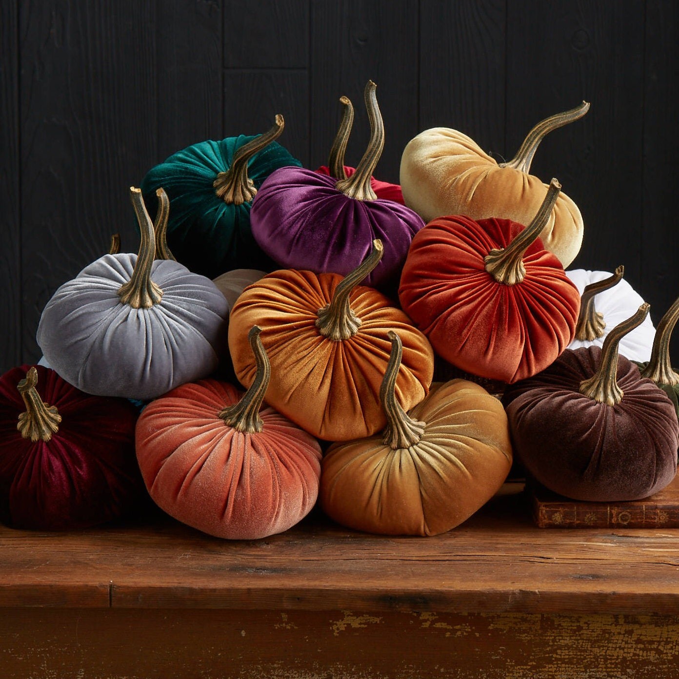 WHOLEsALE listing Ships DECEMBER LARGE Velvet Pumpkins MIN.