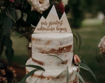 Mountain Cake Topper Mountain Cake Topper