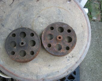 Pair of Industrial Wheels