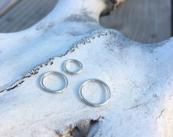 Conch Cartilage Hoop - Helix Cartilage Hoop - Tragus Cartilage Hoop - Rook Cartilage Hoop - Lip Ring - Nipple Ring Hoop - Nose Ring Piercing