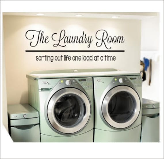 The Laundry Room Vinyl Wall Decal Large Vinyl Decor Laundry