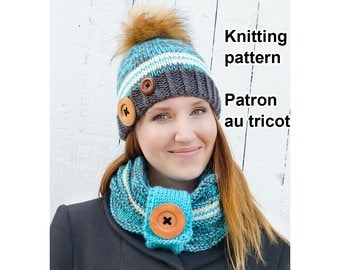 KNITTING Pattern only! Rustik kit pattern by Akroche Tatuk (english and french).
