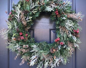 Winter door decor | Etsy