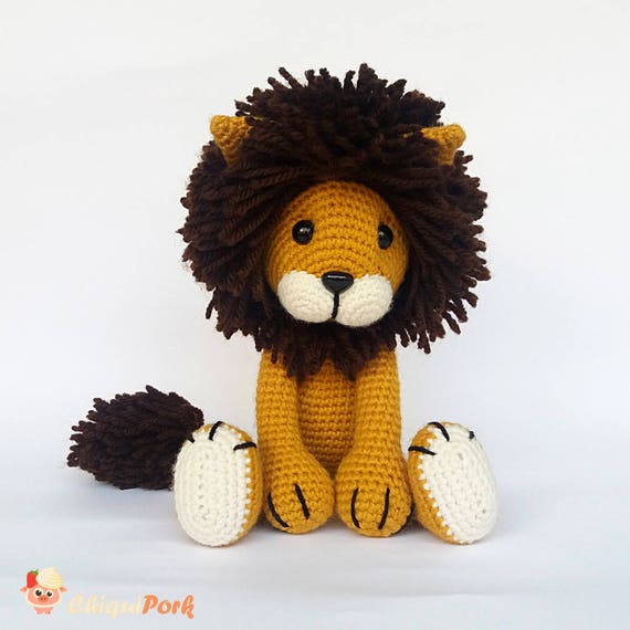 Amigurumi Lion Crochet Lion / Stuffed Lion Crocheted Lion