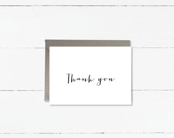 Wedding thank you card