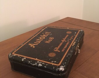 Vintage Johnson and Johnson Autokit First Aid Tin