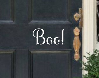 Halloween Door Decal Halloween Decal Boo Door Decal Boo Vinyl Decal Boo Decal Boo Vinyl Door Decal Front Door Decal Holiday Door Decal