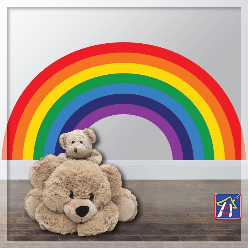 Rainbow Wall Decal Rainbow Wall decor Kids Bedroom